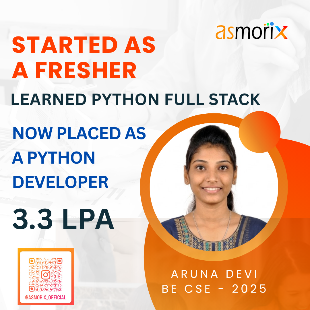 Asmorix - Python Full Stack Placed Student