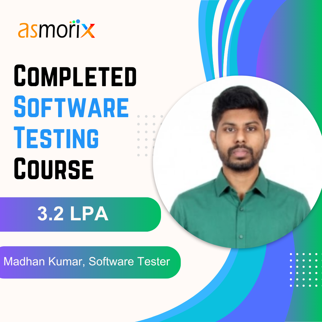 Software testing course online training placed student