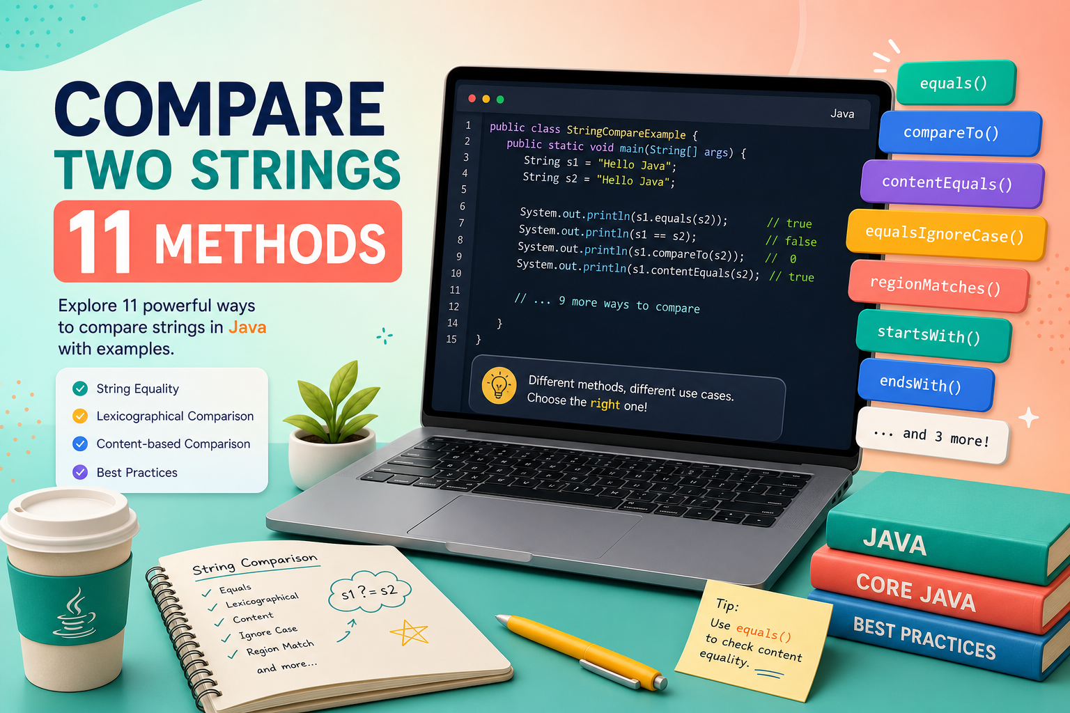 How to Compare Two Strings in Java: 11 Methods Deep Dive (2026)