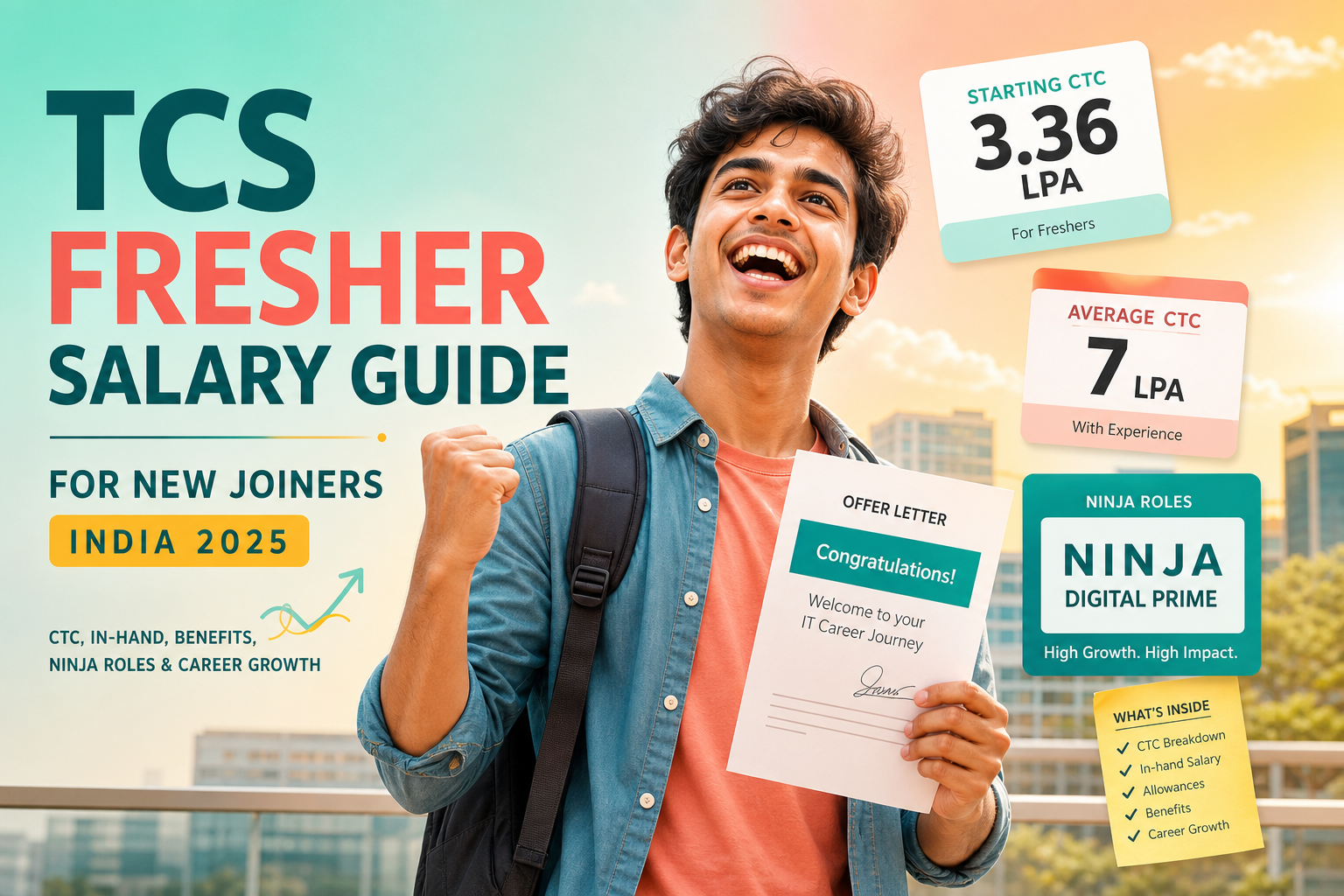 TCS Salary for Freshers in India: CTC, In-Hand Pay & Hiring Tracks