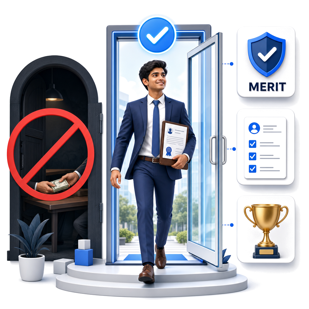 No backdoor jobs at Asmorix - transparent merit-based placement process