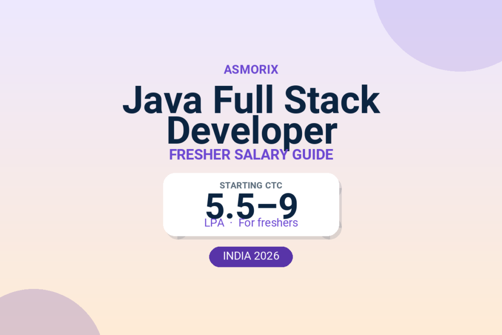 Java Full Stack Developer Salary for Freshers and Experienced (2026)