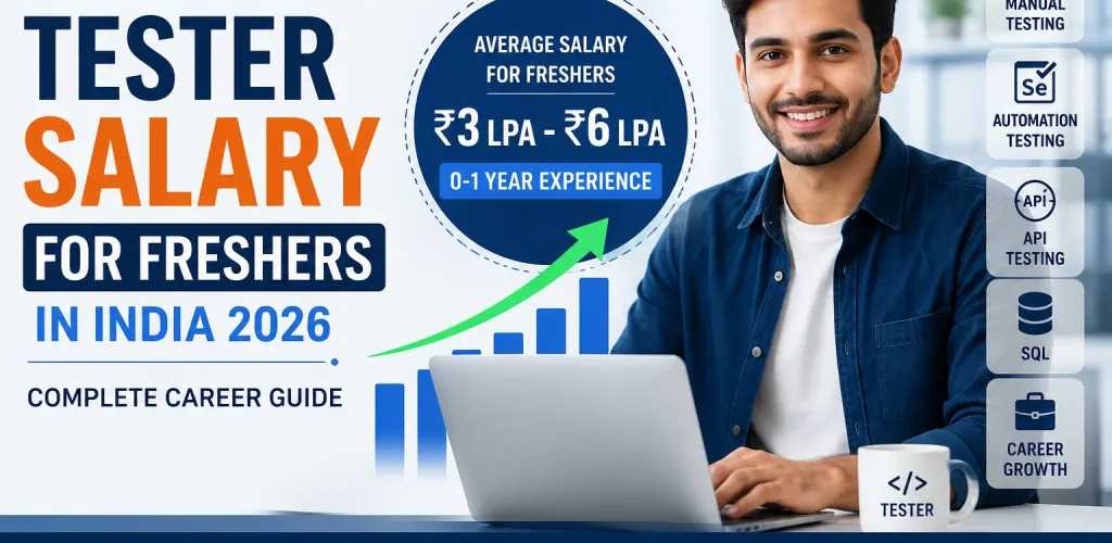 Software Tester salary for fresher